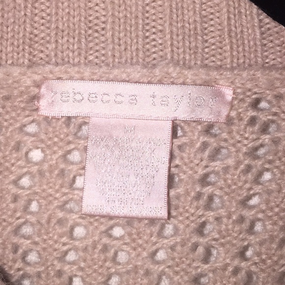 Rebecca Taylor alpaca shabby chic crystal sweater - Picture 4 of 5